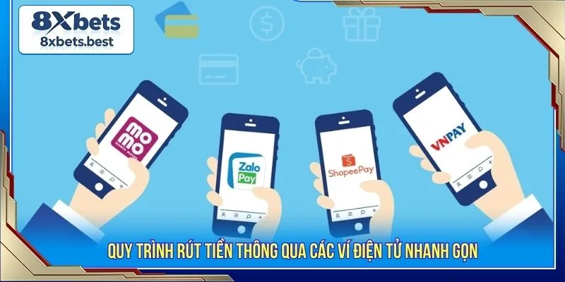 Quy trình rút tiền thông qua các ví điện tử nhanh gọn